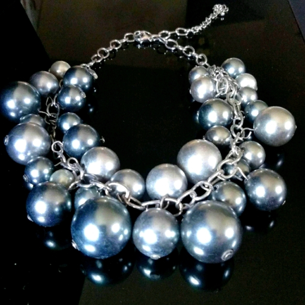 Pearl Cluster Bubble Choker/Necklace